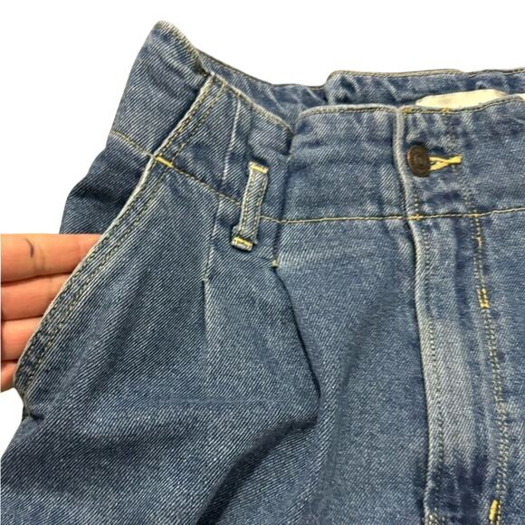 Abercrombie & Fitch Ultra High Rise Paperbag Waist Jeans Women's 30 Blue Cropped - Picture 5 of 7